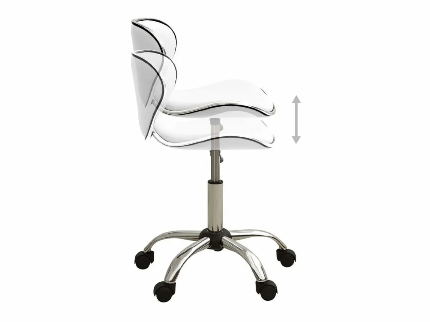 Taburete de salón de belleza de cuero sintético ES73949