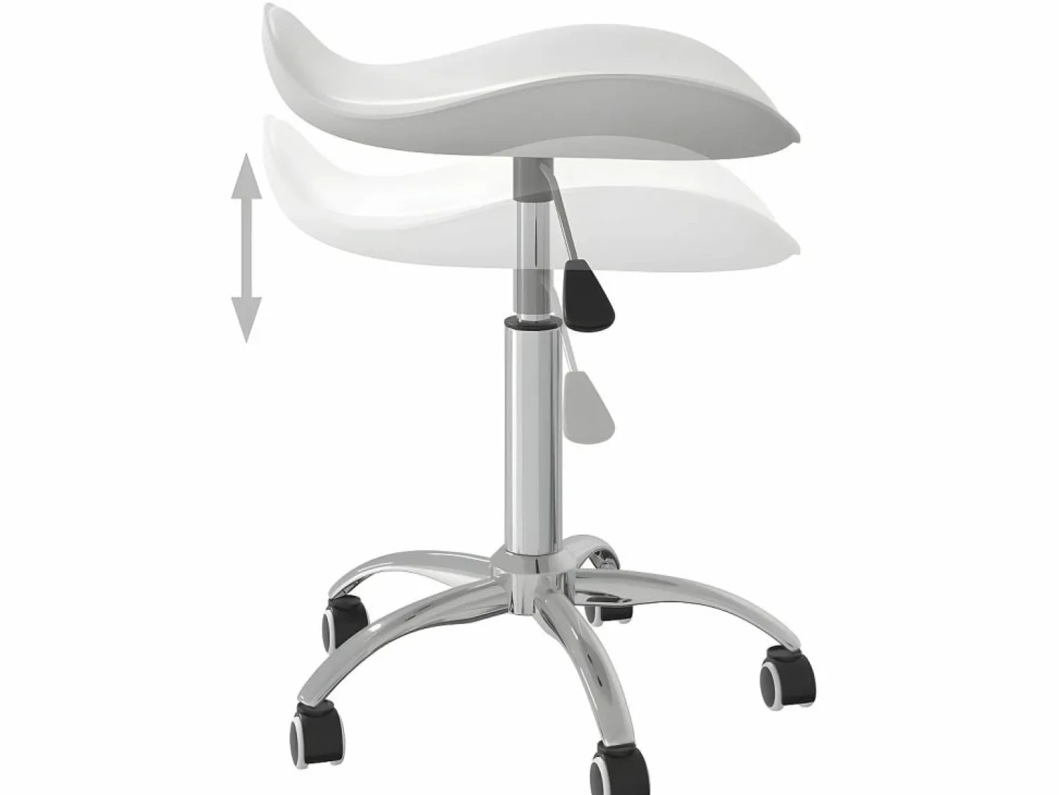 Online Taburete de salón de belleza de cuero sintético ES38326 Taburete De Oficina