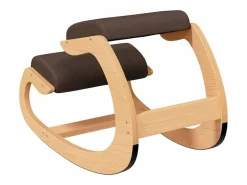 Discount Taburete rodillas madera contrachapada abedul marrón 55x84x55cm Taburete De Oficina