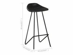 Discount Taburetes de cocina 4 unidades cuero auténtico Muebles De Bar|Taburete Alto