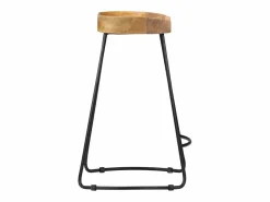vidaxl Taburetes de cocina gavin 2 unidades madera maciza de mango
