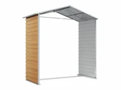 Garden Furniture Tampa Caseta de jardín acero galvanizado marrón claro 191x130x198 cm