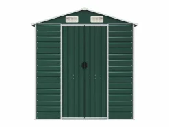 Hot Tampa Cobertizo de jardín acero galvanizado 191x640x198 cm Caseta De Jardín