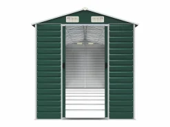 Hot Tampa Cobertizo de jardín acero galvanizado 191x640x198 cm Caseta De Jardín