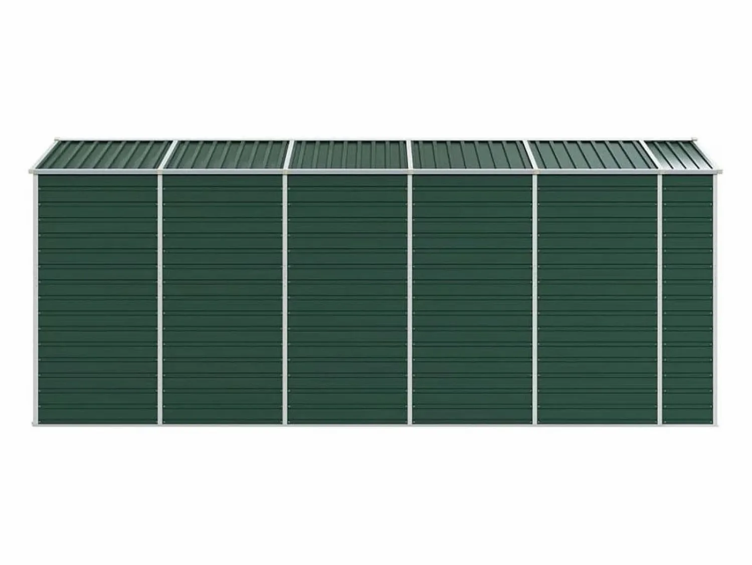 Garden Furniture Tampa Cobertizo de jardín acero galvanizado 191x470x198 cm
