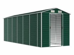 Hot Tampa Cobertizo de jardín acero galvanizado 191x555x198 cm Caseta De Jardín