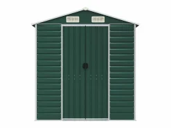 Hot Tampa Cobertizo de jardín acero galvanizado 191x555x198 cm Caseta De Jardín