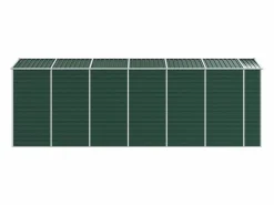 Hot Tampa Cobertizo de jardín acero galvanizado 191x555x198 cm Caseta De Jardín