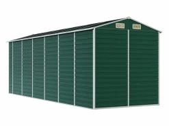 Hot Tampa Cobertizo de jardín acero galvanizado 191x555x198 cm Caseta De Jardín