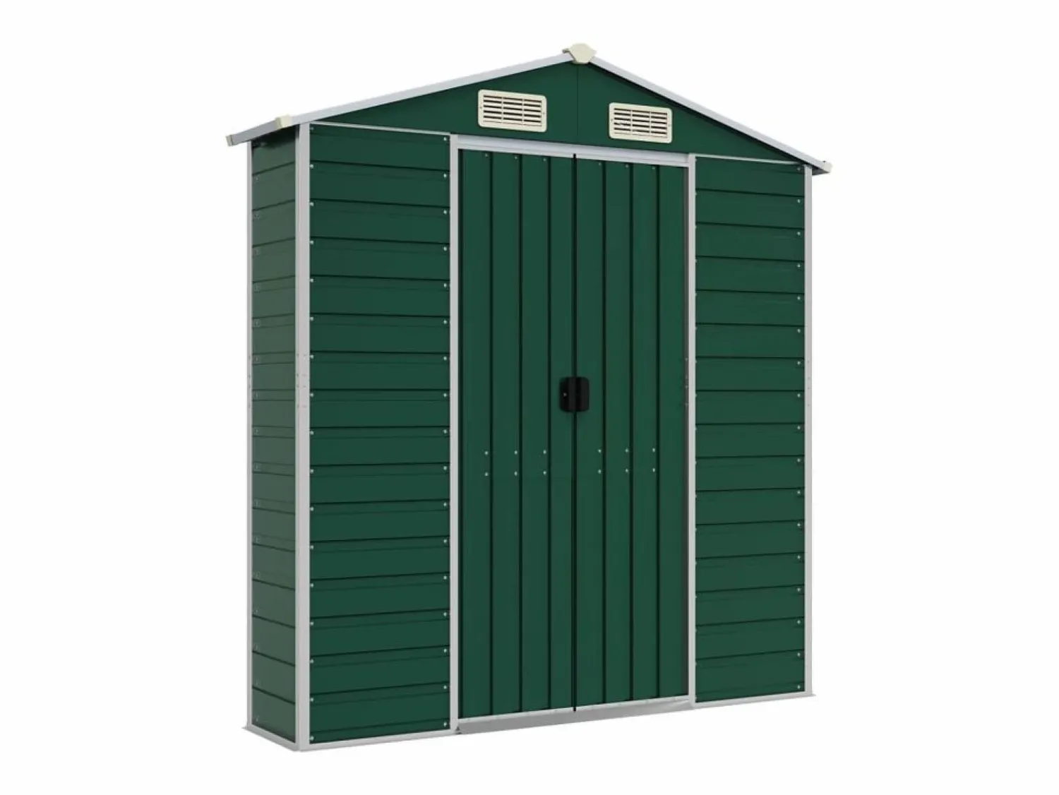 Hot Tampa Cobertizo de jardín acero galvanizado 191x555x198 cm Caseta De Jardín