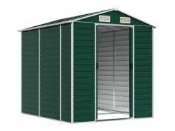 Outlet Garden Furniture Tampa Cobertizo de jardín acero galvanizado 191x215x198 cm Verde