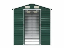 Outlet Garden Furniture Tampa Cobertizo de jardín acero galvanizado 191x215x198 cm Verde
