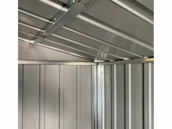 Online Tampa Cobertizo de jardín acero galvanizado marrón 191x555x198 cm Caseta De Jardín