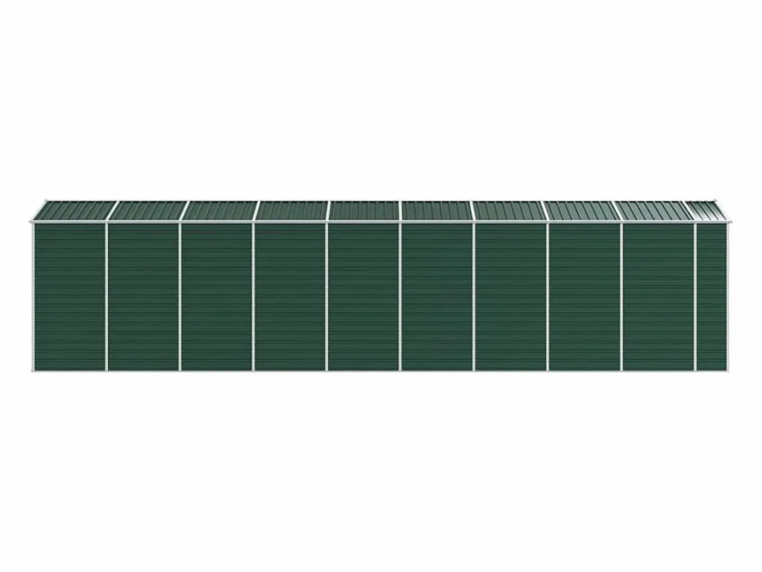 Garden Furniture Tampa Cobertizo de jardín acero galvanizado 191x810x198 cm