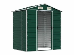 Outlet Tampa Cobertizo de jardín acero galvanizado 191x130x198 cm Caseta De Jardín