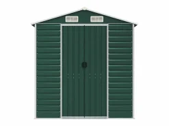 Outlet Tampa Cobertizo de jardín acero galvanizado 191x130x198 cm Caseta De Jardín