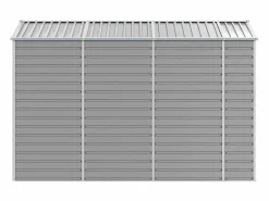 Outlet Tampa Cobertizo de jardín acero galvanizado claro 191x300x198 cm Caseta De Jardín