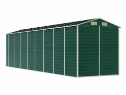 Hot Tampa Cobertizo de jardín acero galvanizado 191x725x198 cm Caseta De Jardín