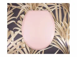 Online Tapa de WC Dolce en madera moldeada color rosa cristal con bisagras de acero inoxidable - GELCO DESIGN, 39x47 cm Tapa De Inodoro