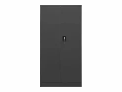 New Taquilla Antracita 90x40x180 cm Acero Marru00f3n