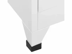 Clearance vidaxl Taquilla de acero claro 38x40x180 cm Gris