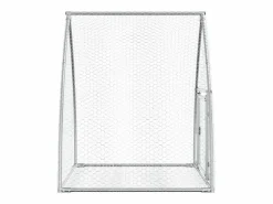 Online Garden Furniture Taylor Ann Conejera acero galvanizado 100x105x120 cm Plateado