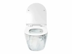 Rea Taza De Inodoro Carlos Duroplast/Slim/Zm Granit Shiny Grey