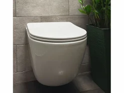 Rea Taza De Inodoro Carlo Mini Tornado/Duroplast/Flat/Zm White