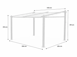 Sweeek Techo de repuesto para pérgola 3x4m