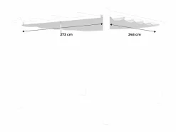 New Sweeek Techo de repuesto para pérgola 3x3m Gris