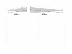 Sweeek Techo de repuesto para pérgola 3x3m crudo
