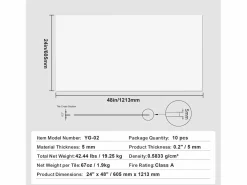 Sale Tejas Autoadhesivas PVC SucceBuy Placas de Techo, Lote de 10, 60.96CM x 121.92CM, Espuma PVC, Anti incendio, Sticker