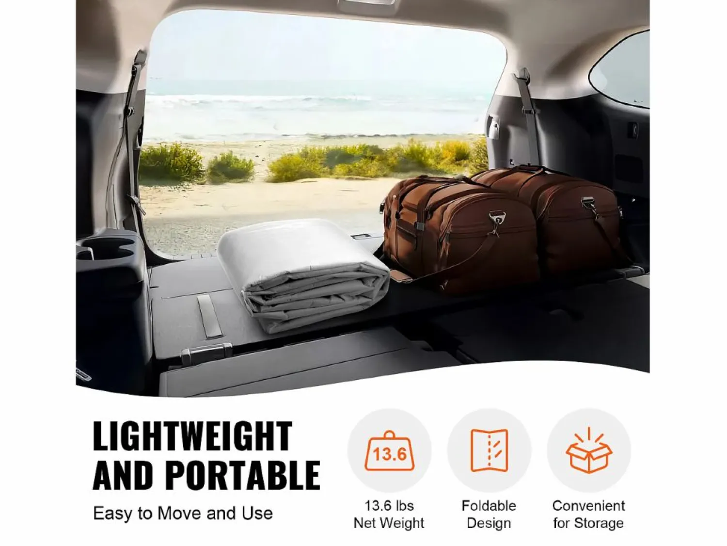 Clearance Tejido de Avent SucceBuy de Repuesto para Abri D'Automóvil, 305 x 610 cm, , Lona Resistente para Cobertizo de Garaje, Impermeable y con Protección UV Blanco