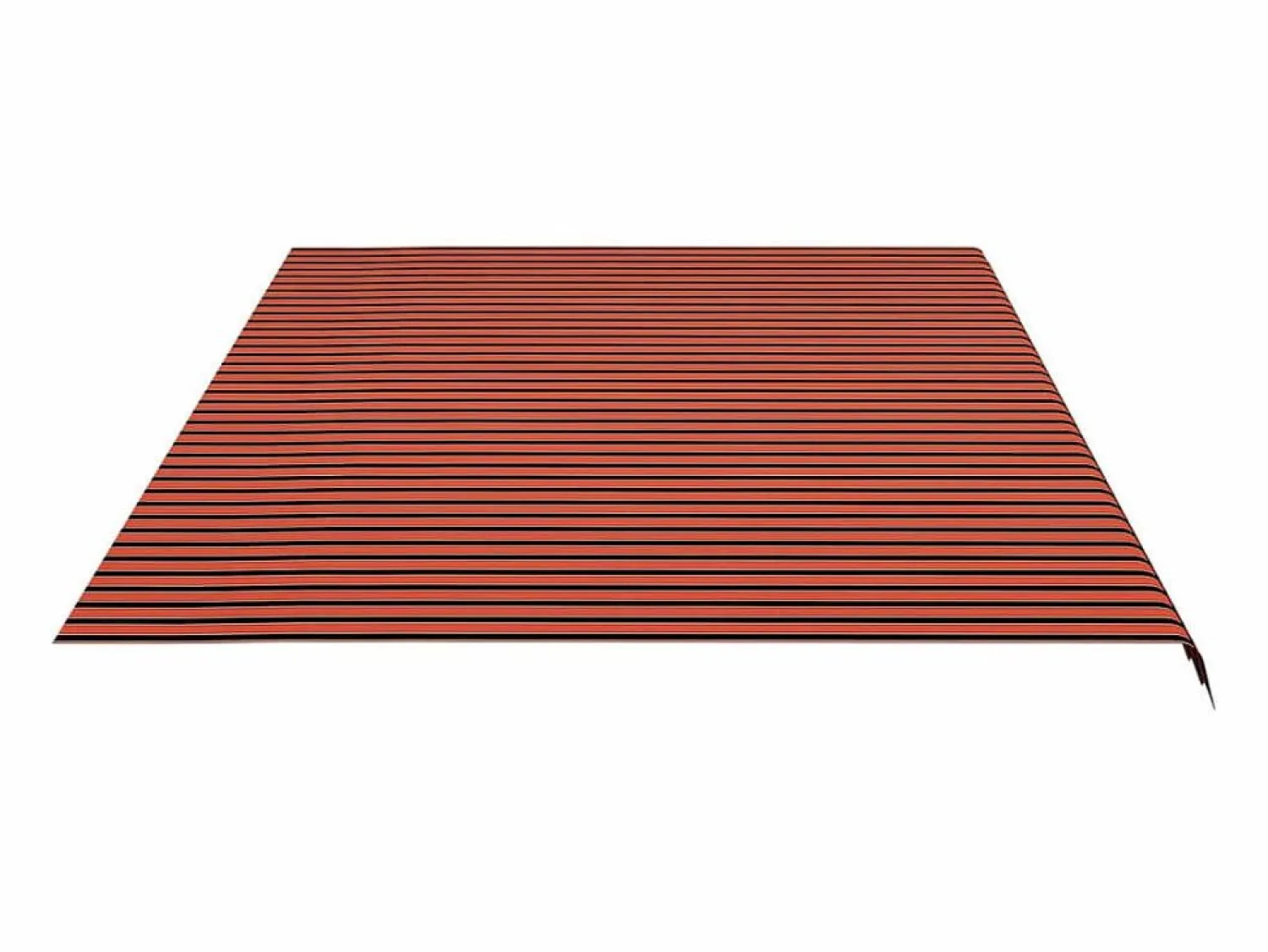 Tela de repuesto para toldo naranja y marrón 6x3,5 m ES34062