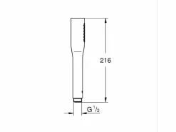 Sale GROHE Teleducha Euphoria Cosmopolitan de 1 chorro Gris claro