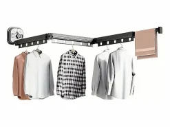 Hot Kitchen Move Tendedero de pared extensible 125cm PYTHON Negro