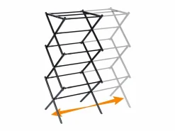 TDK IMPORT Tendedero de Ropa Vertical Extensible en Acero 47-78 x 94 cm