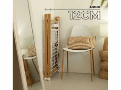 Hot Tendedero Plegable Wood V35 - Newlux Blanco