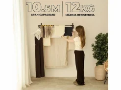 Outlet Tendedero Plegable Pared Wall V100 - Newlux Negro