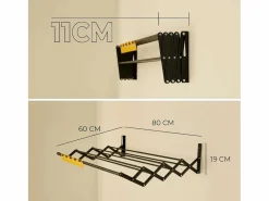 Tendedero Plegable Pared Wall V80 - Newlux