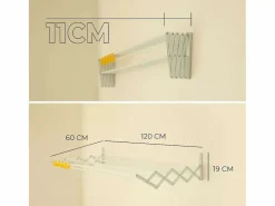 Tendedero Plegable Pared Wall V120 - Newlux