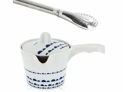 Discount Tetera de té verde Kyoto + pajita de acero inoxidable con filtro Multicolor