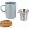 Clearance Ogo Living Tetera Ogo Juliet Perle de Grès con Tapa de Acacia de 475 ml