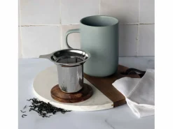 Clearance Ogo Living Tetera Ogo Juliet Perle de Grès con Tapa de Acacia de 475 ml