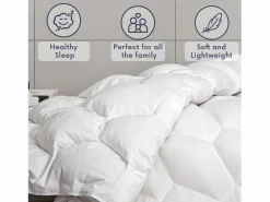 The White Stone Edredón Universal 140x200 cm 250 g | Fibra Soft cálida | Microfibra blanca