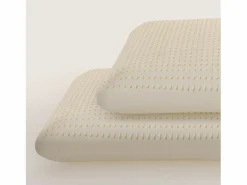 The White Stone Set de 3 almohadas de Memory Foam 40×70 cm, H 11 cm, cervicales, hipoalergénicas y transpirables