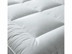 Hot The White Stone Topper Cama Individual |Protector de Colchón Acolchado con Relleno de 1000 g/m² |Funda de Microfibra Transpirable con Gomas en las Esquinas |90x200