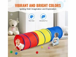 Clearance Tienda SucceBuy Túnel Trepadero Desmontable para Niños, para Bebés y Mascotas con Estuche de Transporte Mueble De Bebé