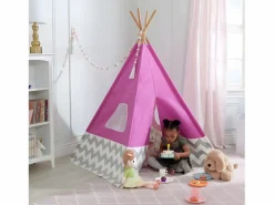 Online Kidkraft Tipi infantil de lona y bambú - Rosa