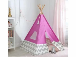 Online Kidkraft Tipi infantil de lona y bambú - Rosa